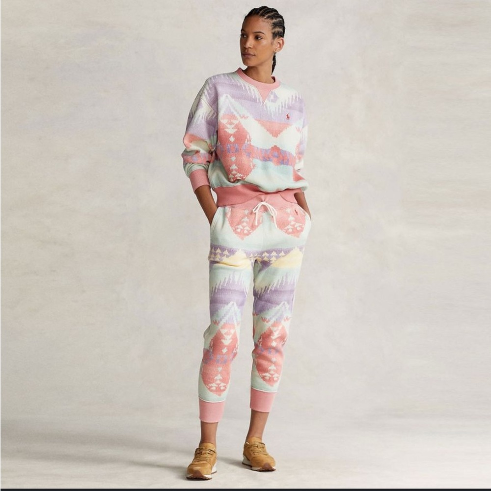 Ralph Lauren Pastel Patterned Joggers - Picture 2 of 16